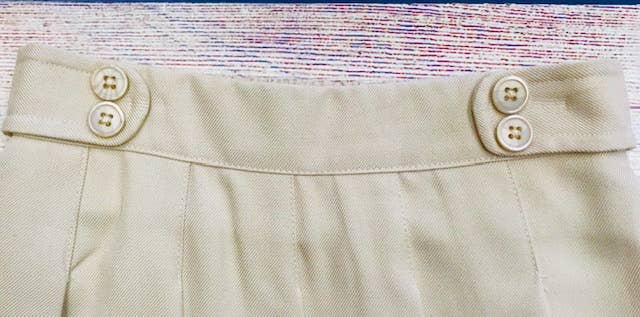 Girl Pleated Uniform Skirt Scooter Khaki 4/5-16 for wholesale on Faire4