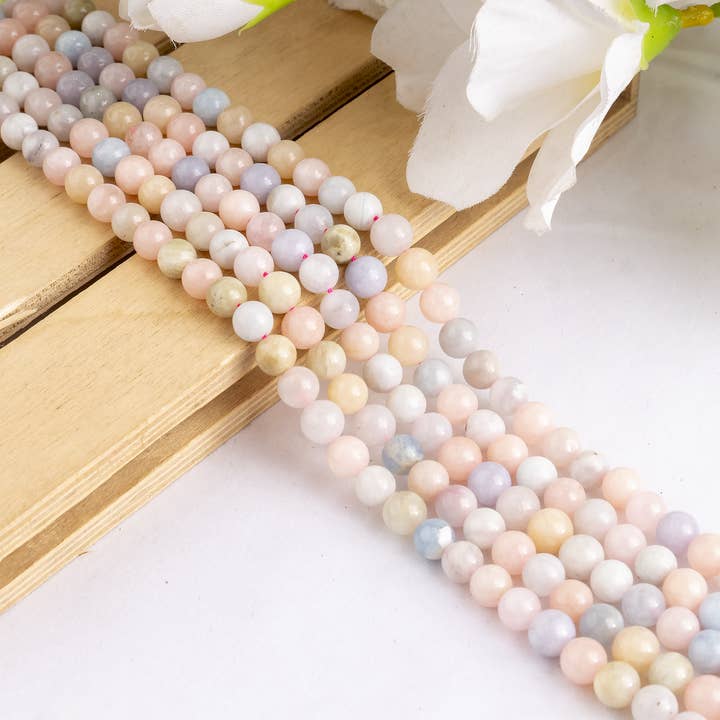 Soothing Crystals Beads - Wholesale Beads - Crystal Jewelry Beads | Morganite | Healing Gemstone Beads8