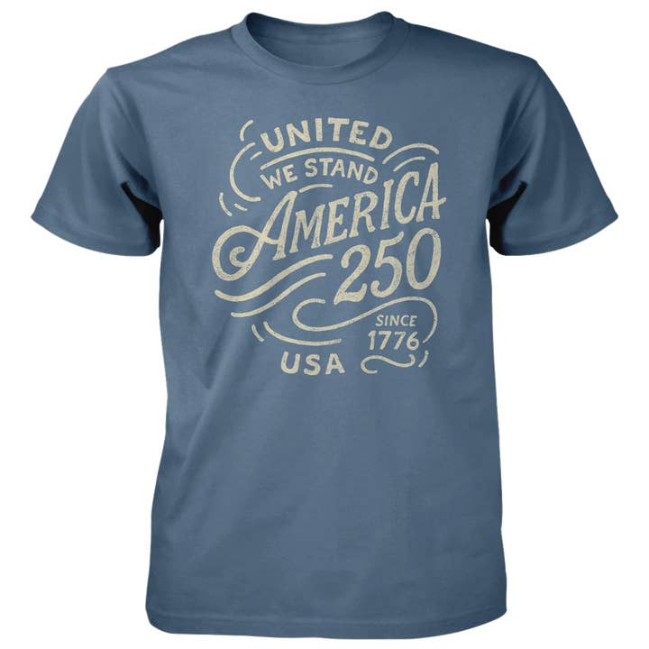 United We Stand - 4.5 oz Cotton T-Shirt for wholesale by American Traditions