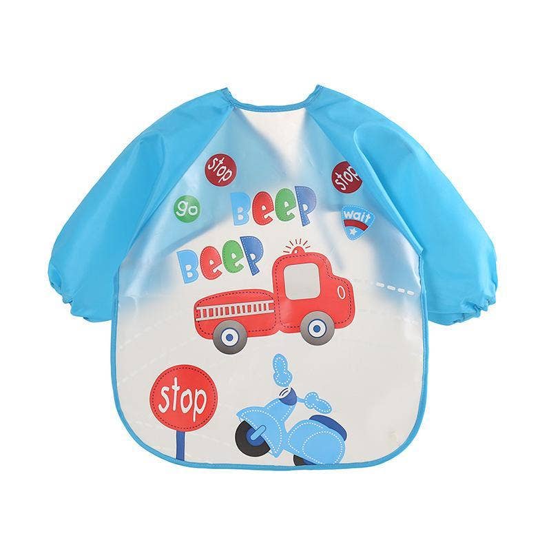 KiddieKickz - Vente Tablier – enfant - Tablier imperméable à manches longues Cute Bibs, blouse d'alimentation pour enfants20