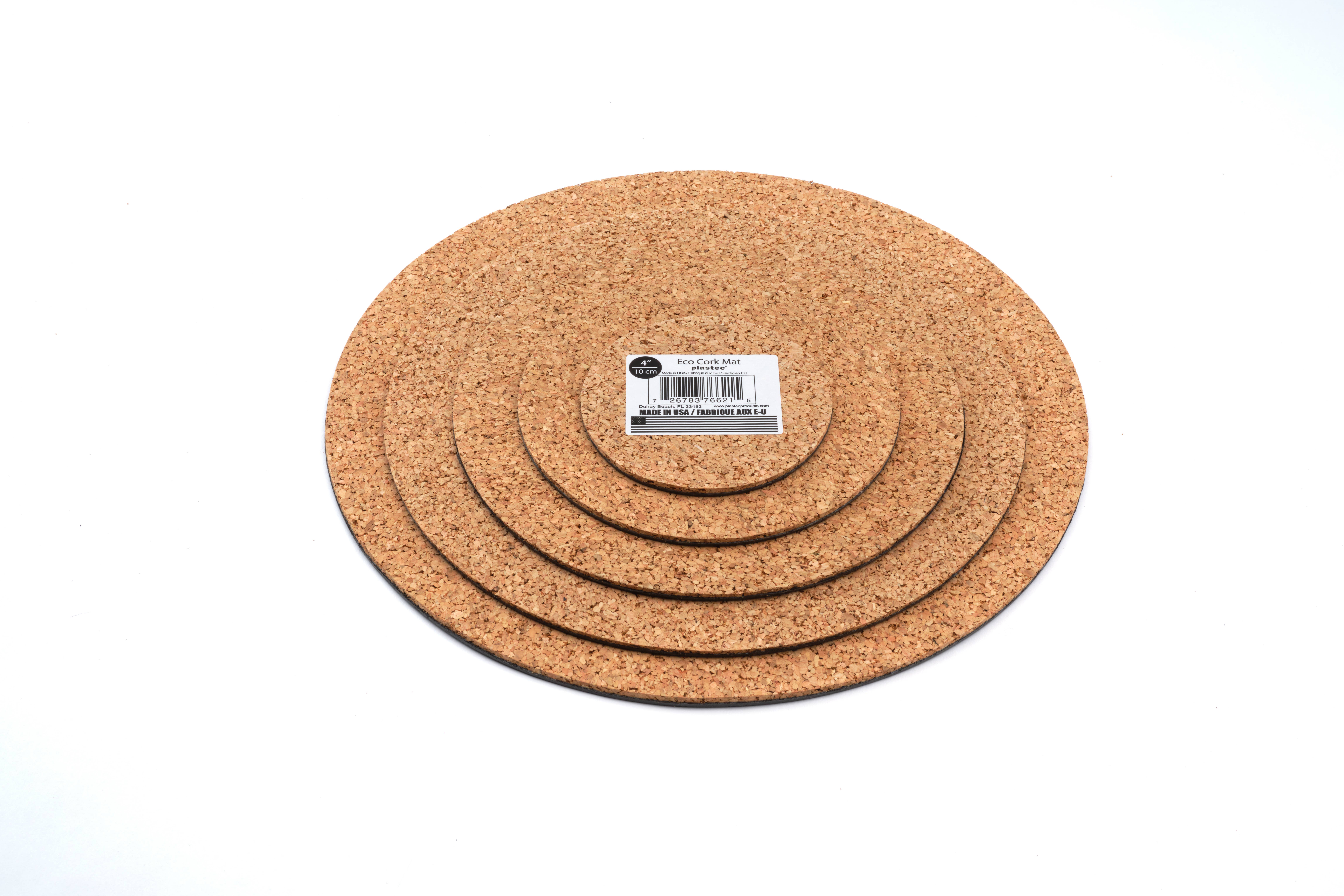 Plastec Products – wholesale Krukstativ – Eco korkmatta 6"1