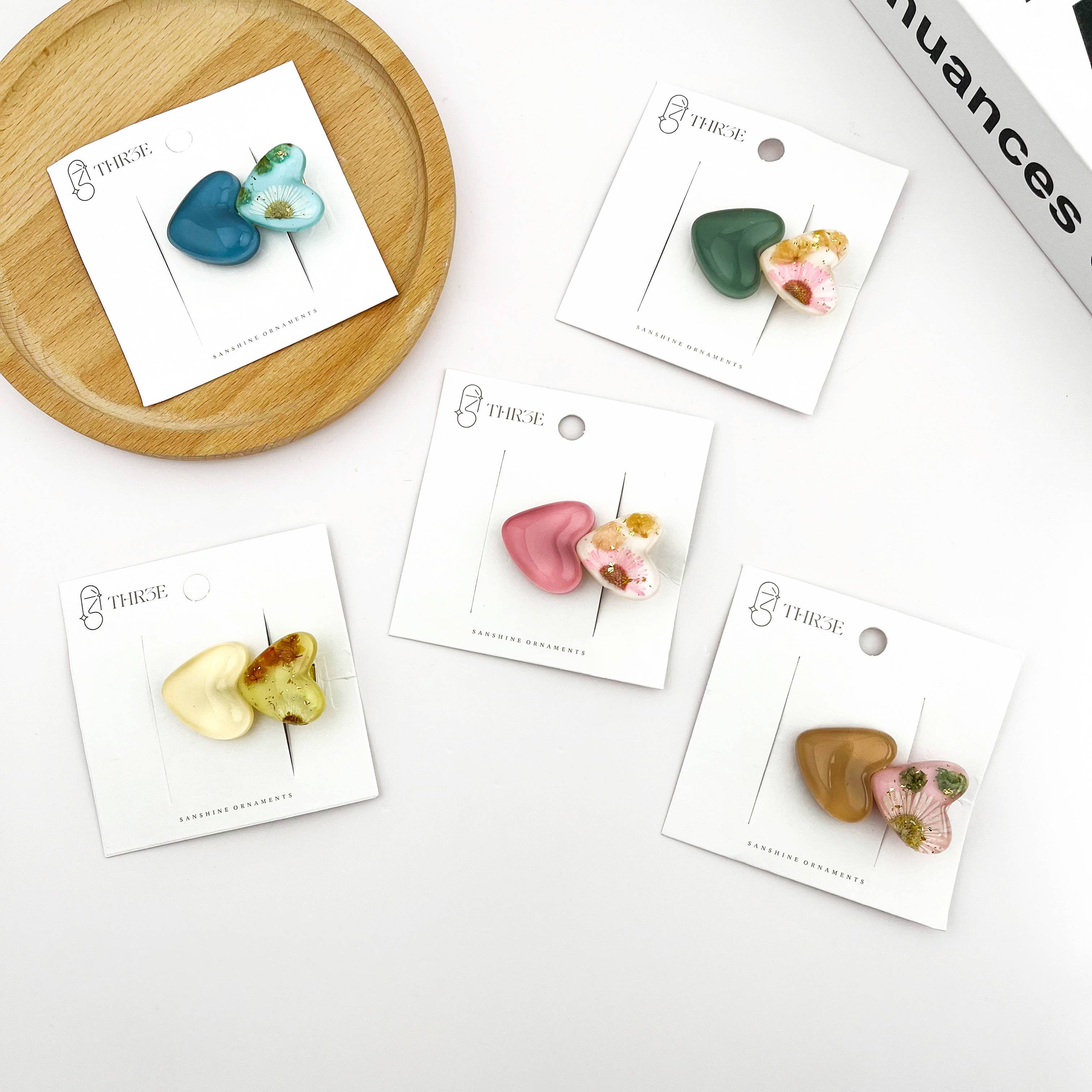 TheDivaSoap - Vente Pince à cheveux – femme - Barrette Crocodile Cœur Doux & Fleur6