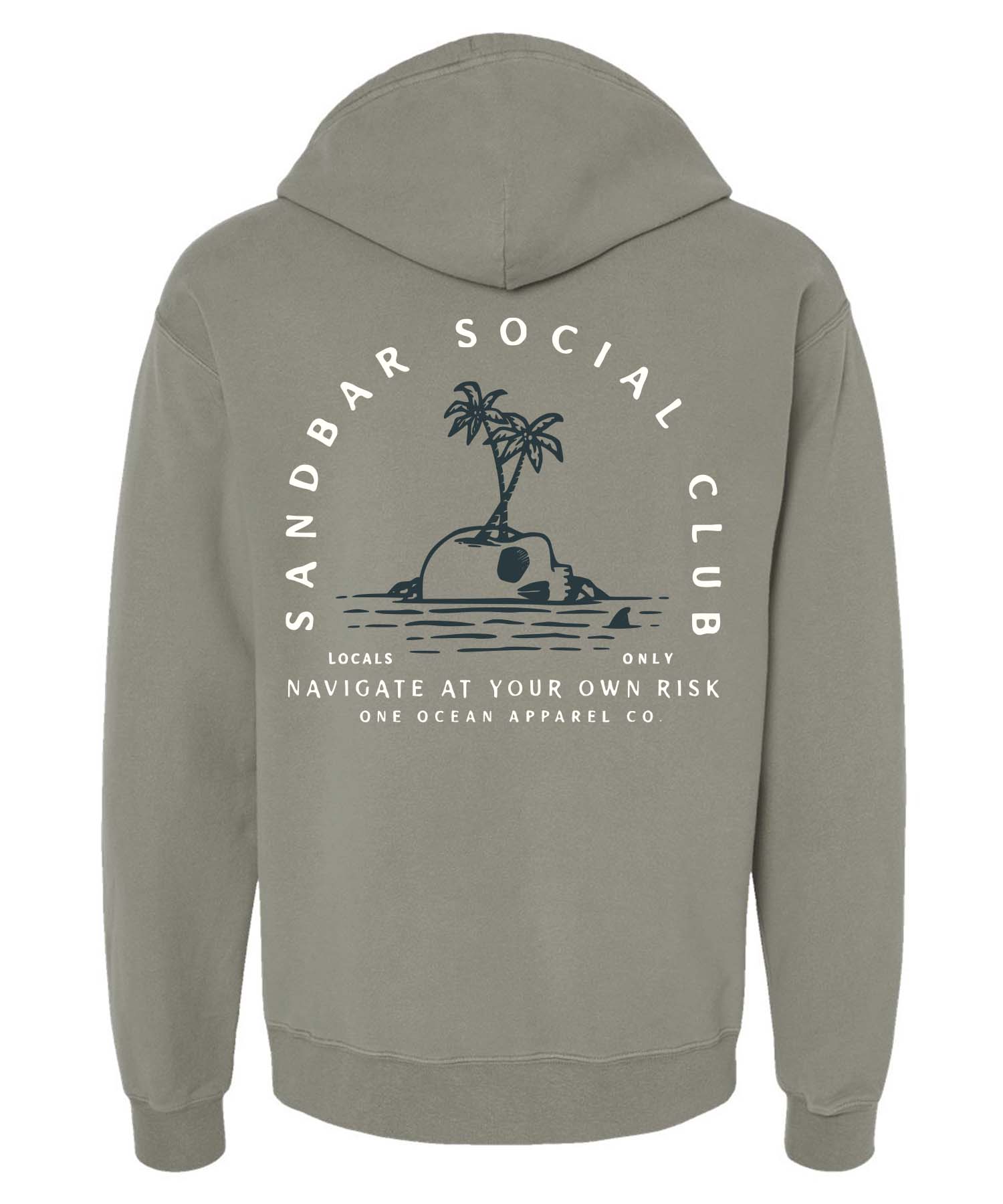 One Ocean Apparel Co.. - Wholesale Hoodie - Unisex - Sandbar Social Club Hoodie