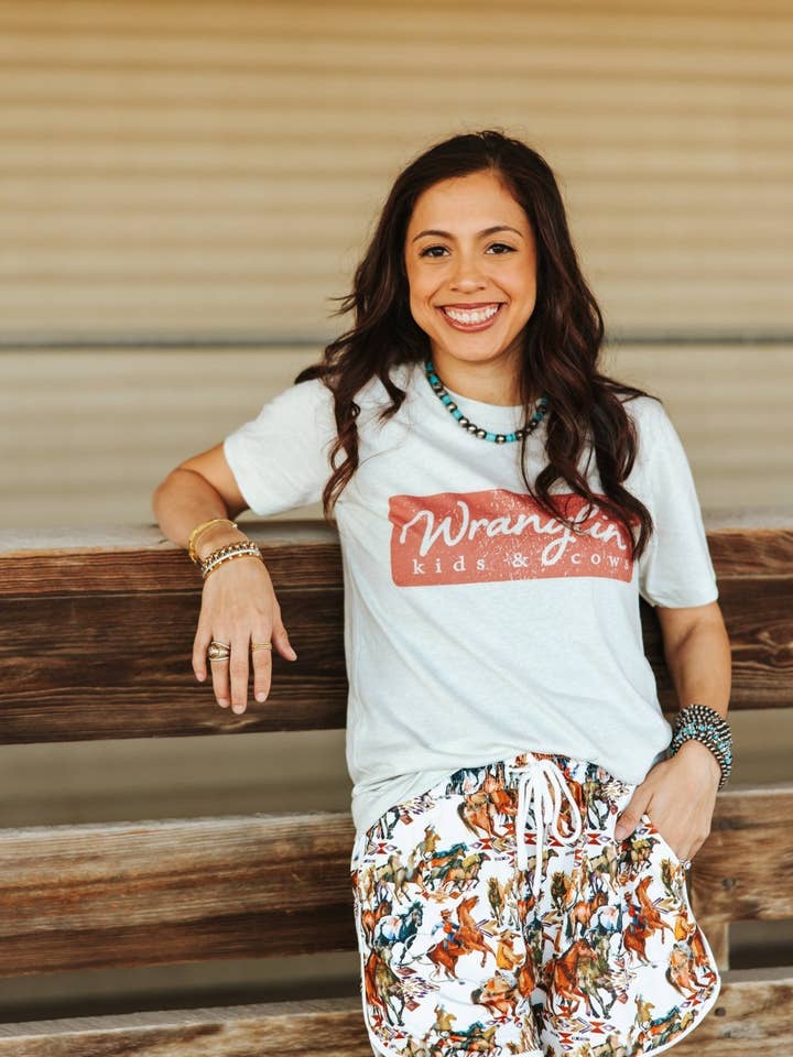 Wranglin Kids & Cows Graphic Tee for wholesale by Wild Junkie