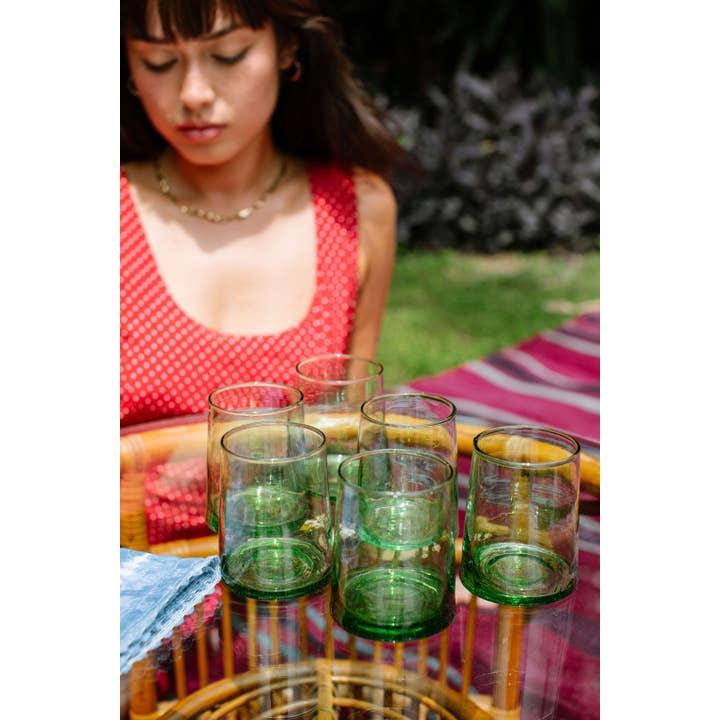 Voyage - Wholesale Cocktail/Liquor Glass - Moroccan Cocktail Glass Green (24)