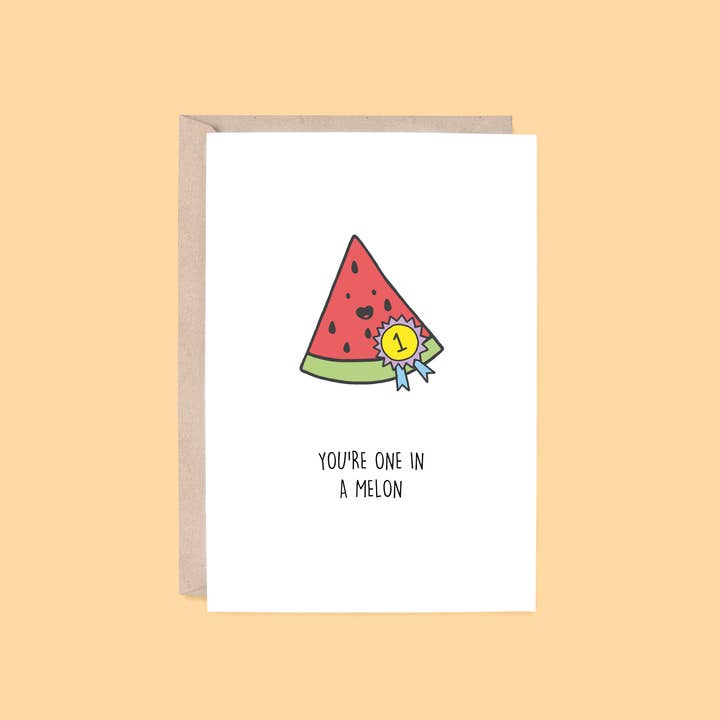 Encouragement Card: One In A Melon | Watermelon for wholesale by Hey Hunny