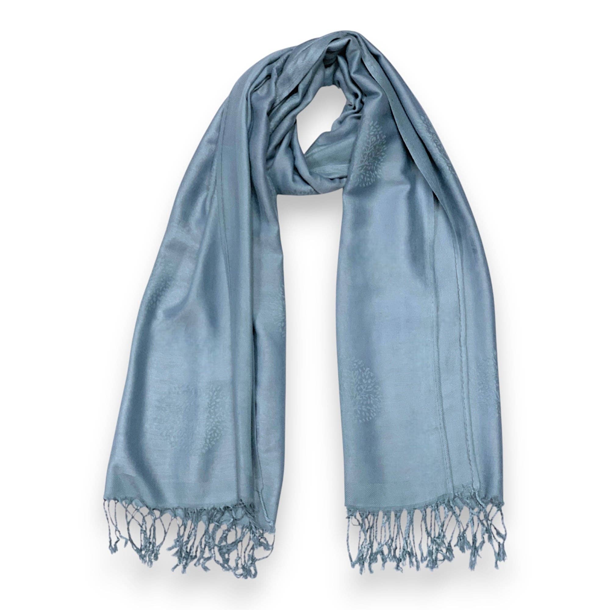 Lili Scarves (US Duty Free) – wholesale Scarf – Women's – Reversible Tree Print Pashmina Scarf5