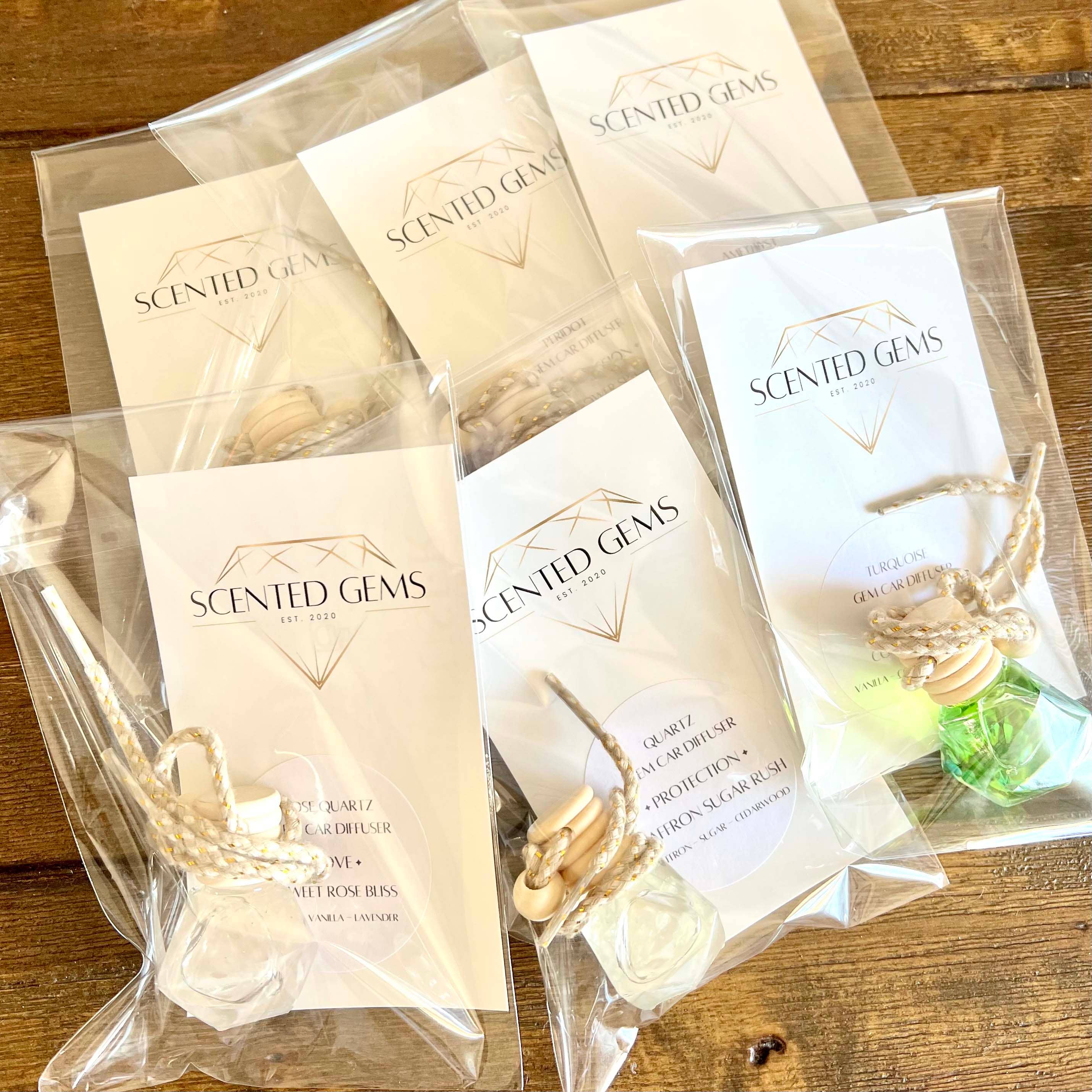 Scented Gems - Vendita all'ingrosso Deodorante per auto - Unisex - Diffusore per auto con cristalli | Profumatori per auto Gem2