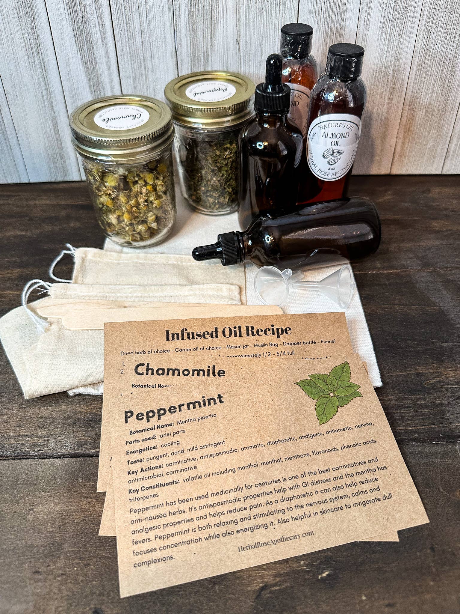 Herbal Rose Apothecary - Wholesale Tincture - DIY Herbal Infused Oil Kit3