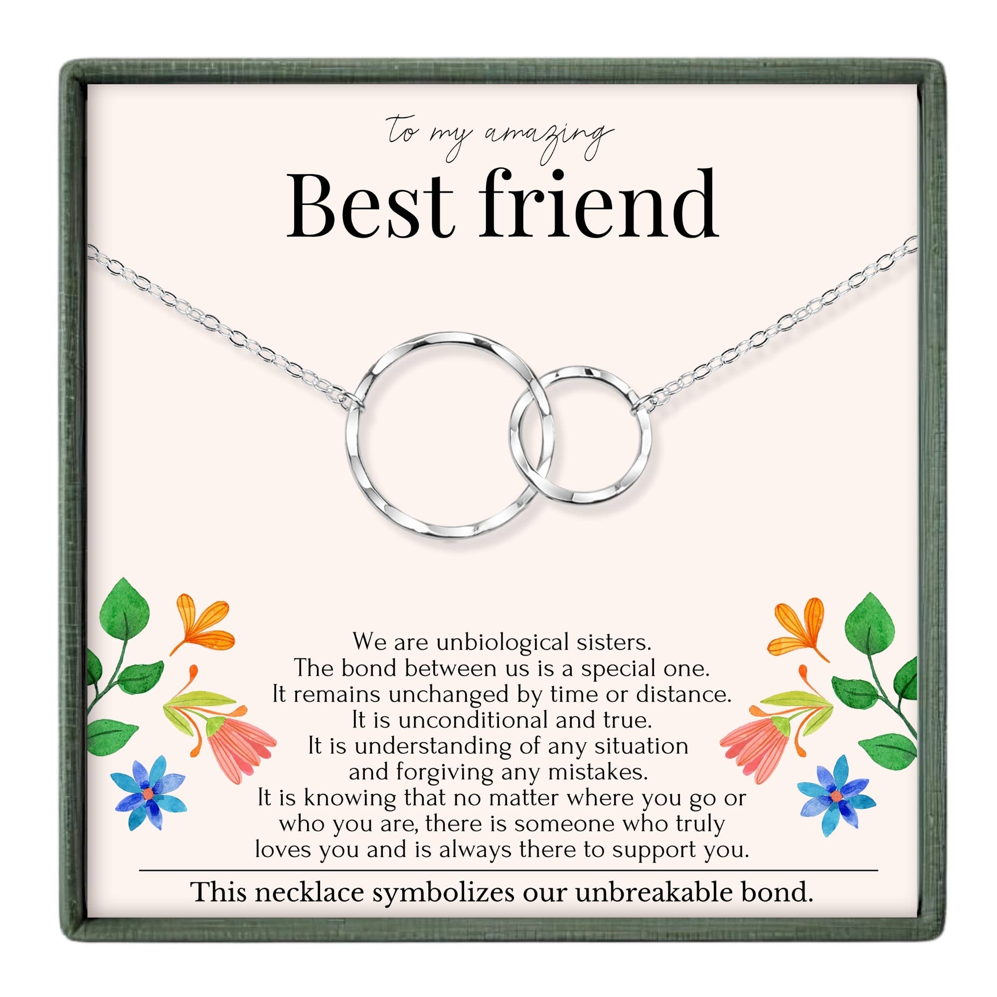 hope love shine - Venta al por mayor Collares con colgantes/abalorios - Regalo de larga distancia para hermana no biológica oro plata0