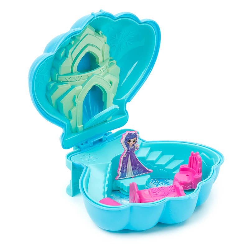 Puckator EU - Wholesale Klassiek speelgoed - Kinderen - Mini pocketwereldspeelgoed in schelpvorm met zeemeermin en prinses3