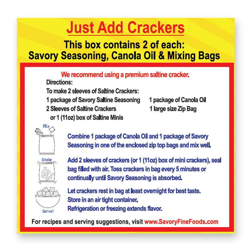 Savory Fine Foods LLC – wholesale Torkad kryddblandning – Savory Seasoning ”The Kit” - Kitkombinationen 3-3-2-2-27