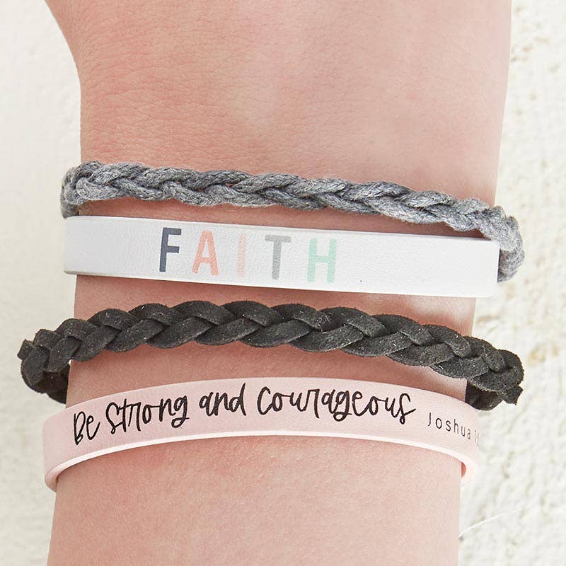 Faithworks by Creative Brands - Wholesale Snap Jewelry - Snap Bracelet - Be Strong & Courageous1