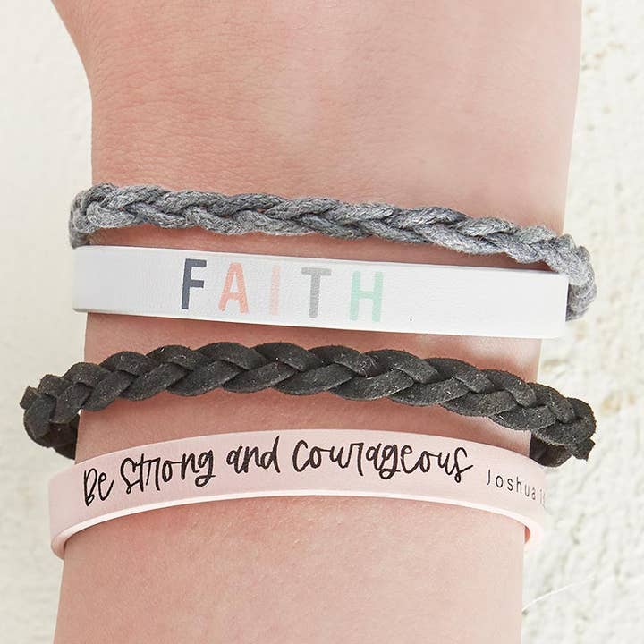 Faithworks by Creative Brands - Wholesale Snap Jewelry - Snap Bracelet - Be Strong & Courageous1