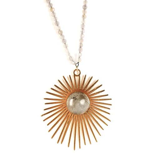 Gray Windstar necklace for wholesale by Baroca Bijoux Paris