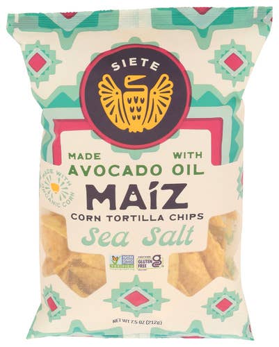 KeHE Distributors, LLC - Wholesale Chips - Siete Maiz Totopos Corn Tortilla Chips Sea Salt, 7.5 OZ0