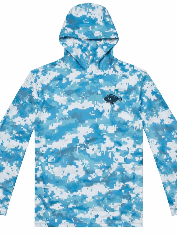 Hoodie de soleil (camouflage) pour la vente par Fluke Apparel Company