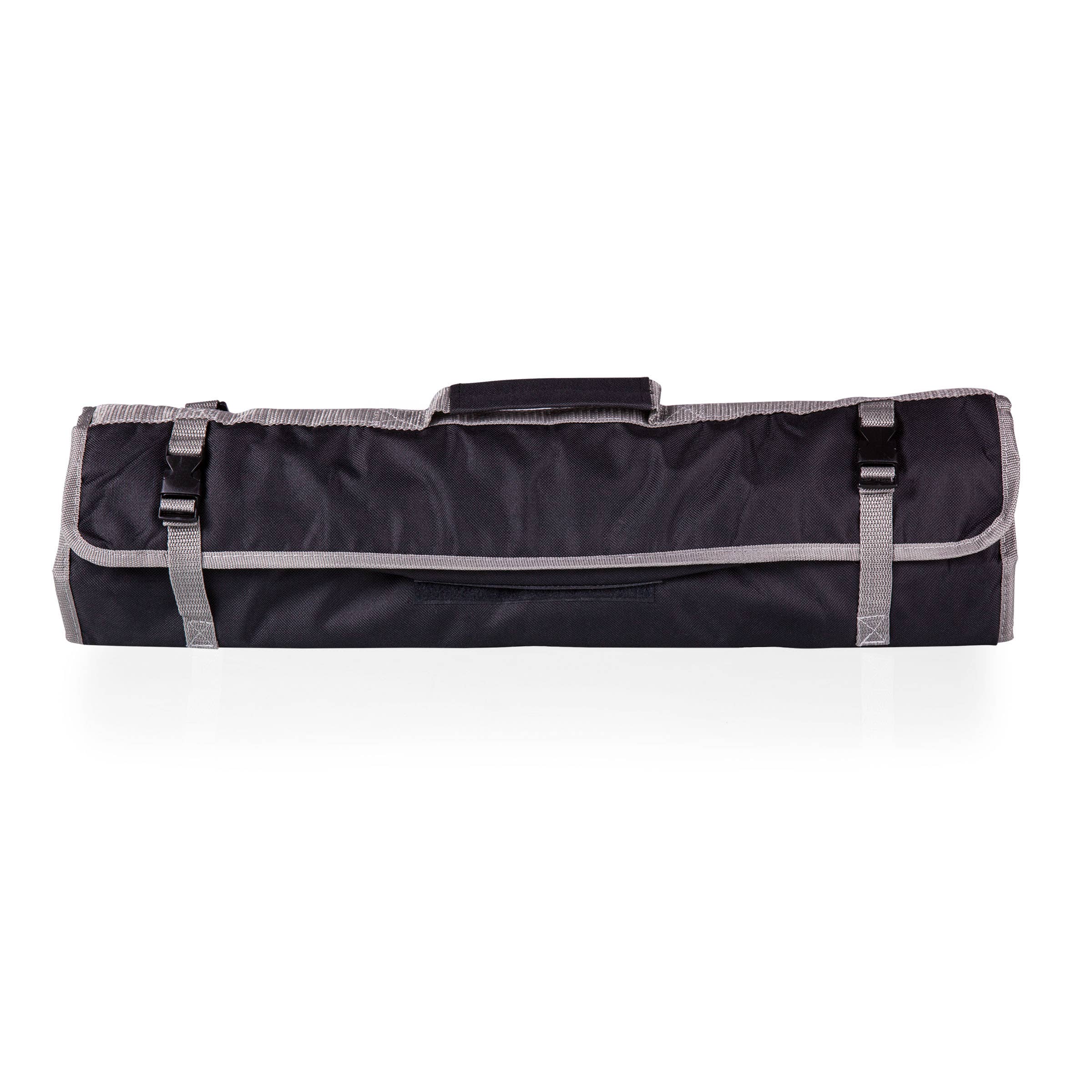Black with Gray Accents 3-Piece BBQ Tote & Grill Set for wholesale on Faire5