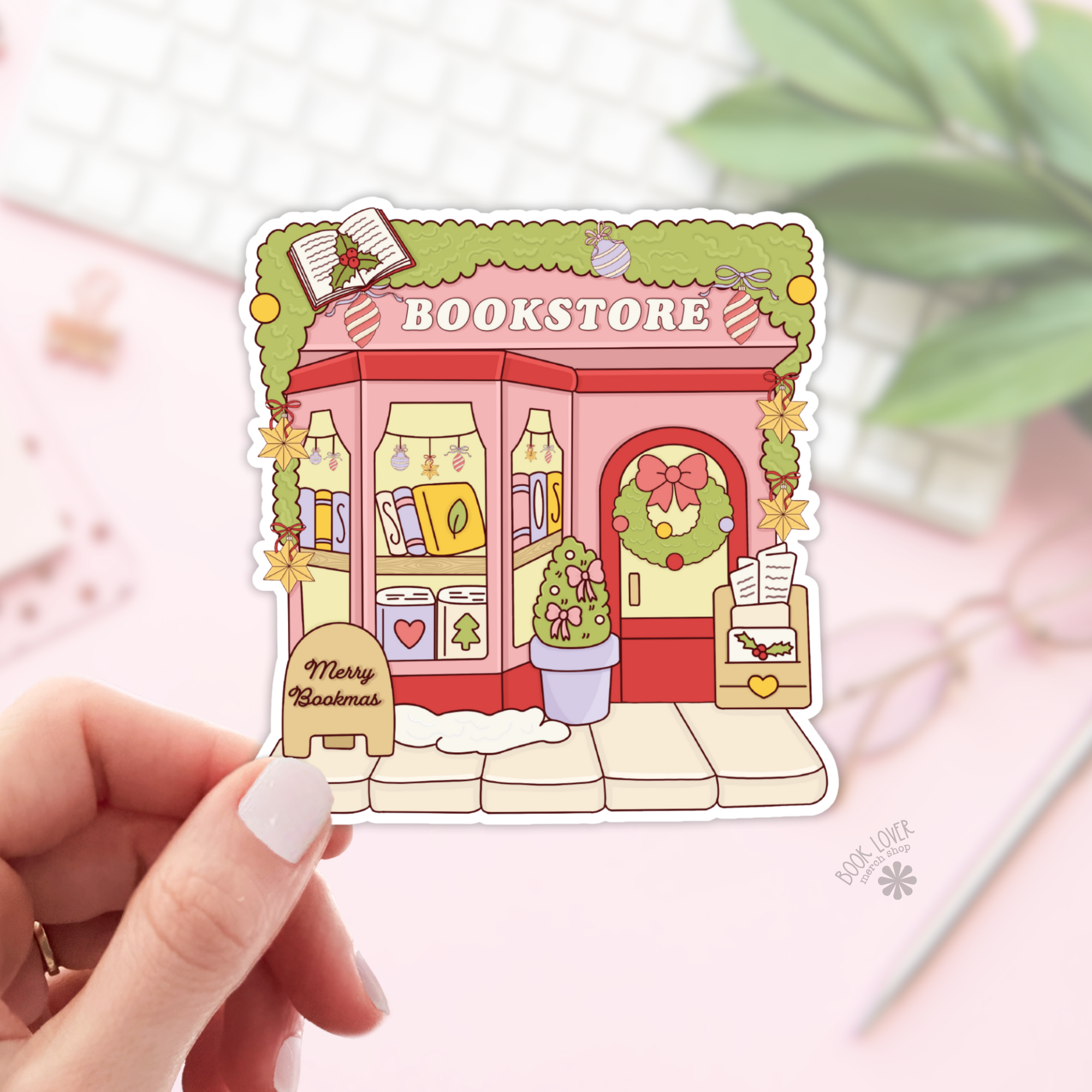 Book Lover Merch Shop - Wholesale Sticker - Christmas Bookstore Stickers / Bookish Stickers / Book Lover0