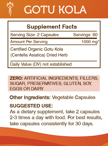 Secrets Of The Tribe - Wholesale Oral Supplement/Vitamin - Gotu Kola Capsules3