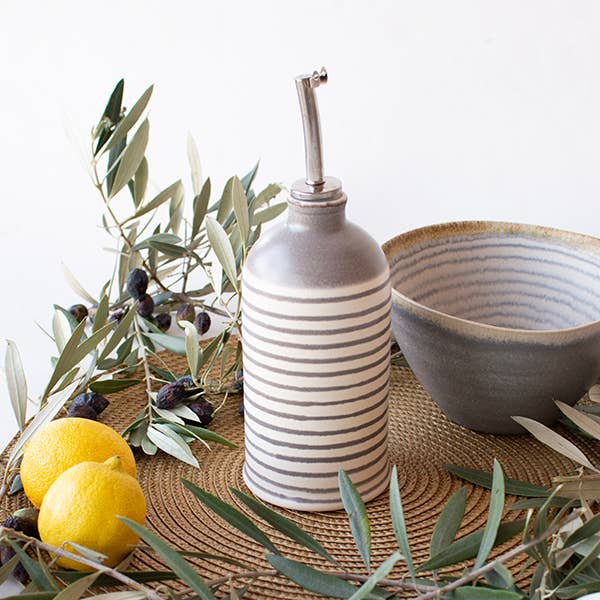 Companhia Atlântica - Wholesale Oil/Vinegar Dispenser - Stoneware Ceramic Cruet - Comporta Model5