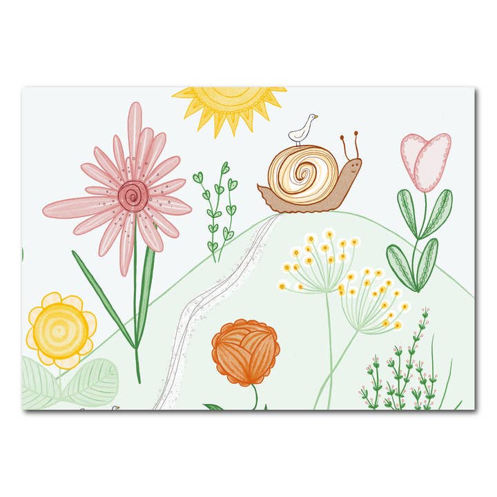 Impression A5 de trace d'escargot pour la vente par Studio Kvinna