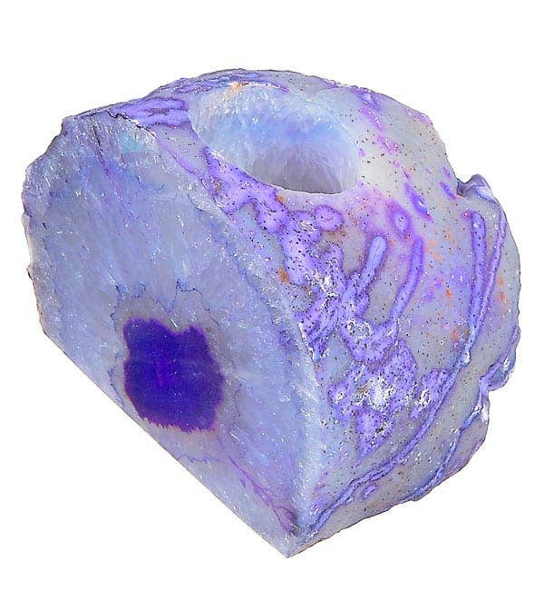 Natures Artifacts Inc - Wholesale Kaarsenhouder - Agaat kaarsenhouder paars - Agaat theelichthouder4