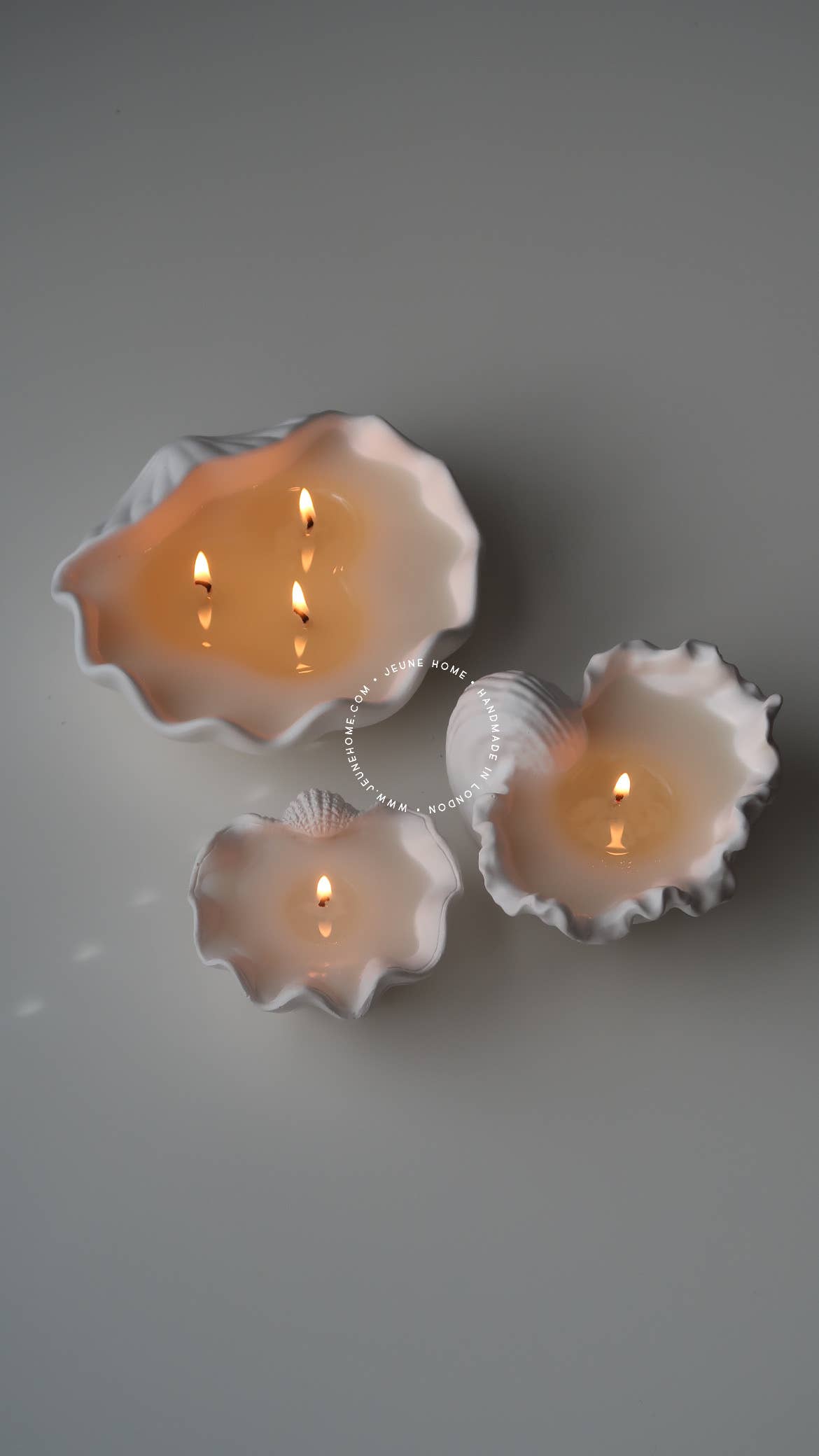 Jeune Home - Wholesale Jar/Filled Candle - Mini clam shell - custom scented candle | Summer candle 12