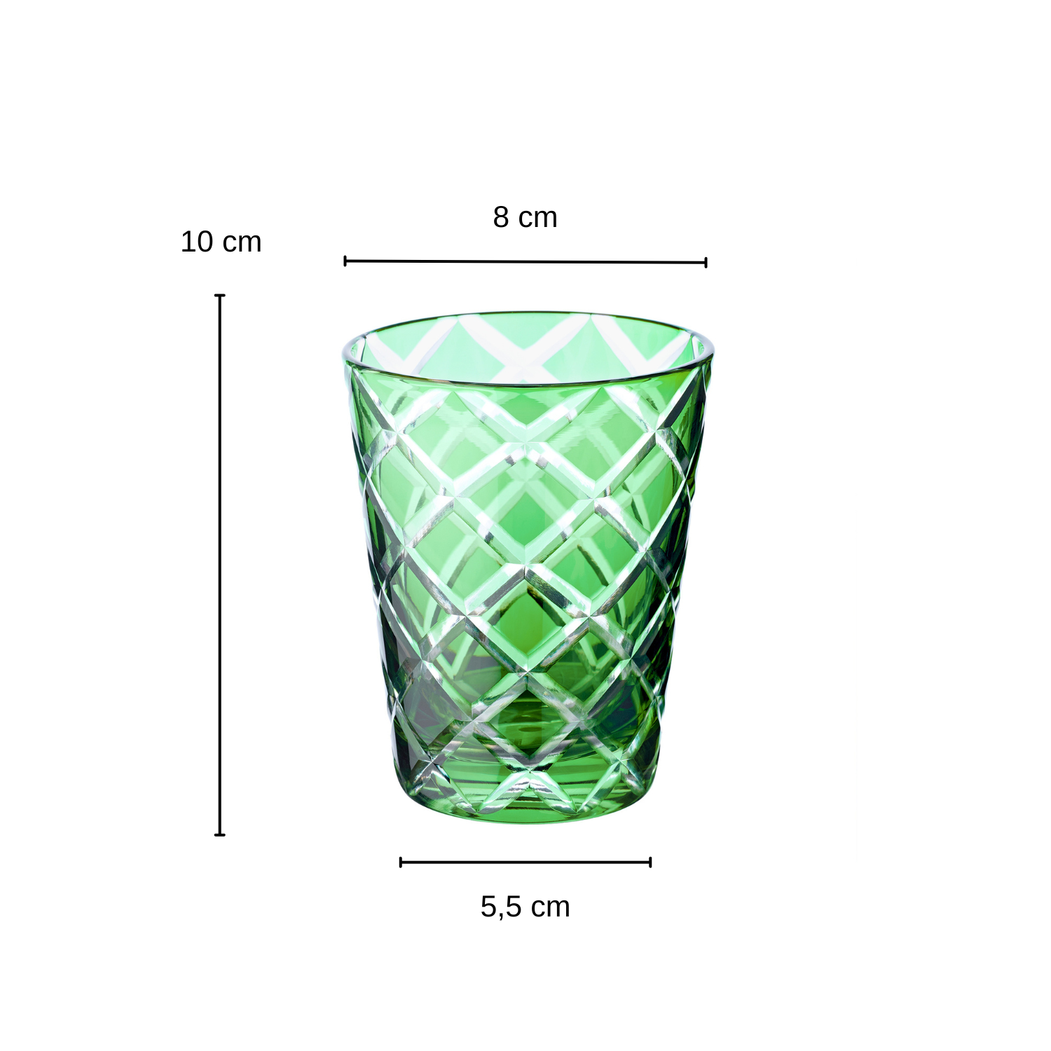 EDZARD - Wholesale Drinking Glass/Cup - Set of 4 Crystal Glasses Dio (Height 10 cm), Hand-Cut2