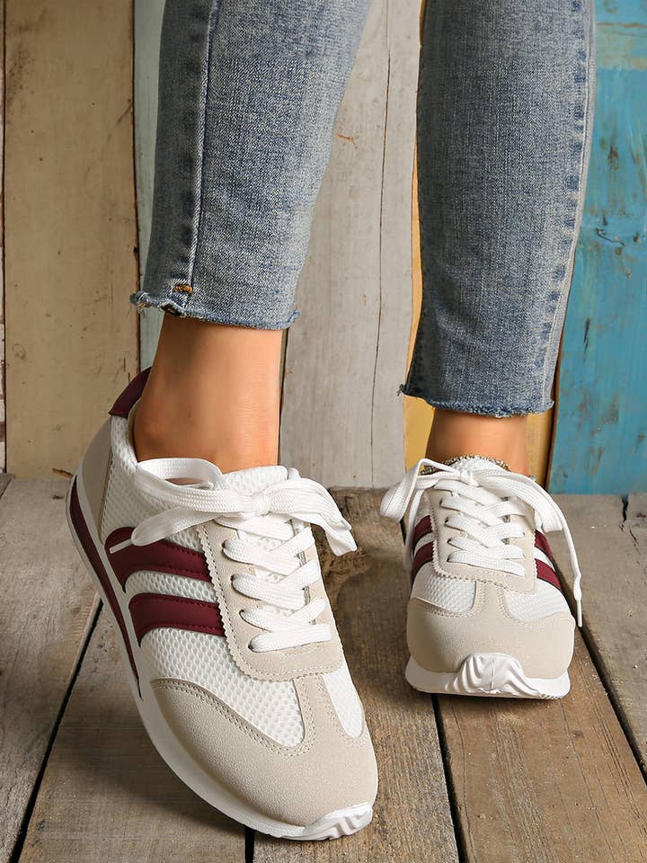 Karter Breathable Lace-up Sneakers for wholesale by Poppy Lee Lane