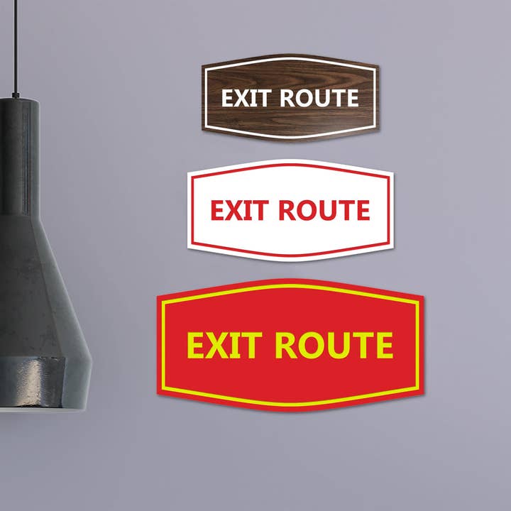 All Quality - Wholesale Sign - Signs ByLITA Fancy Exit Route Sign2