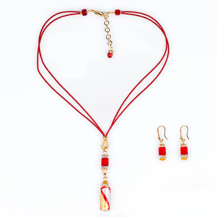 Alice Sturzinger LLC - Vendita all'ingrosso Parure di gioielli - Collezione di Gioielli in Vetro di Murano Cristallo - Colori Assortiti11