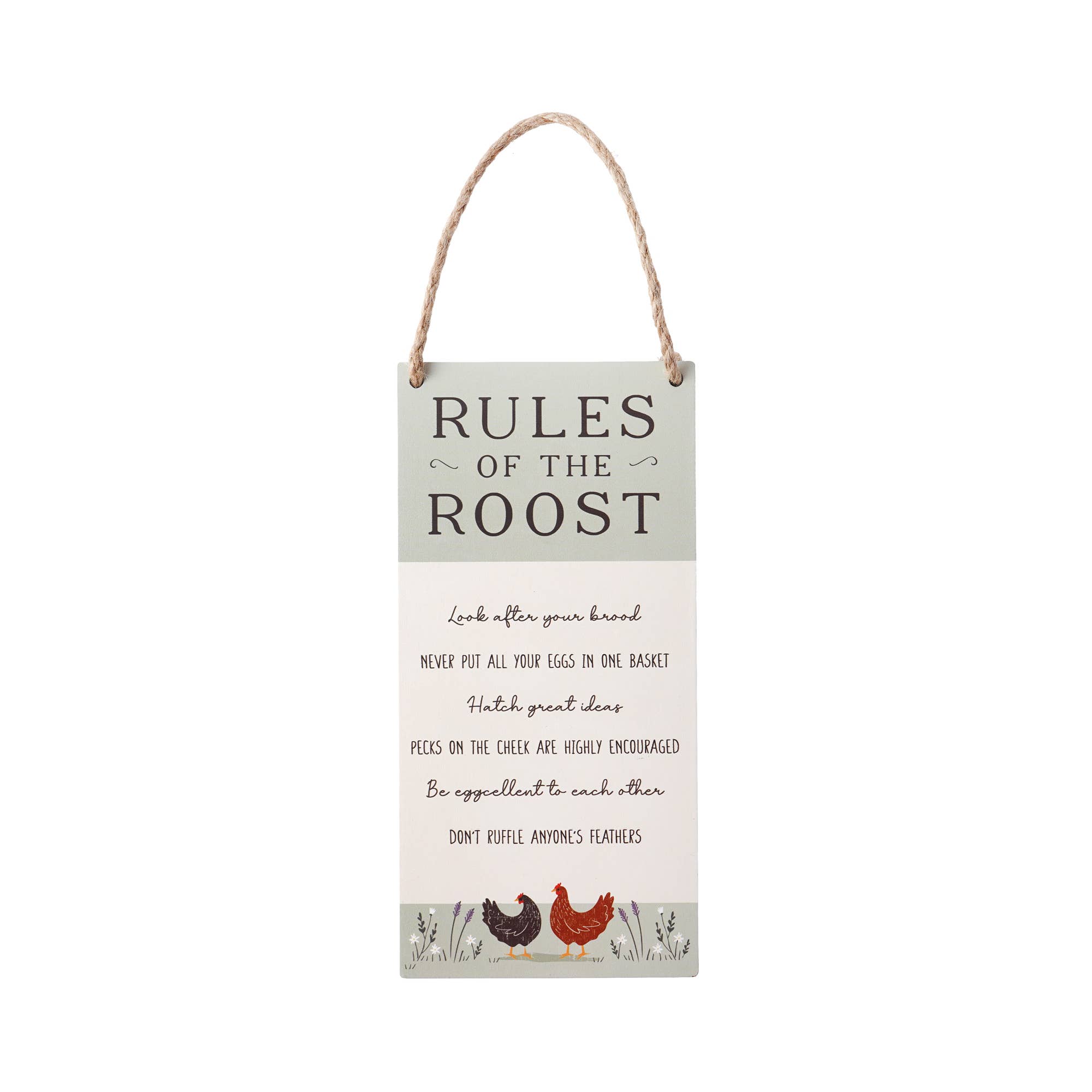 CGB Giftware – wholesale Sign – Bramble Farm 'Rules Of The Roost' Kitchen Sign0