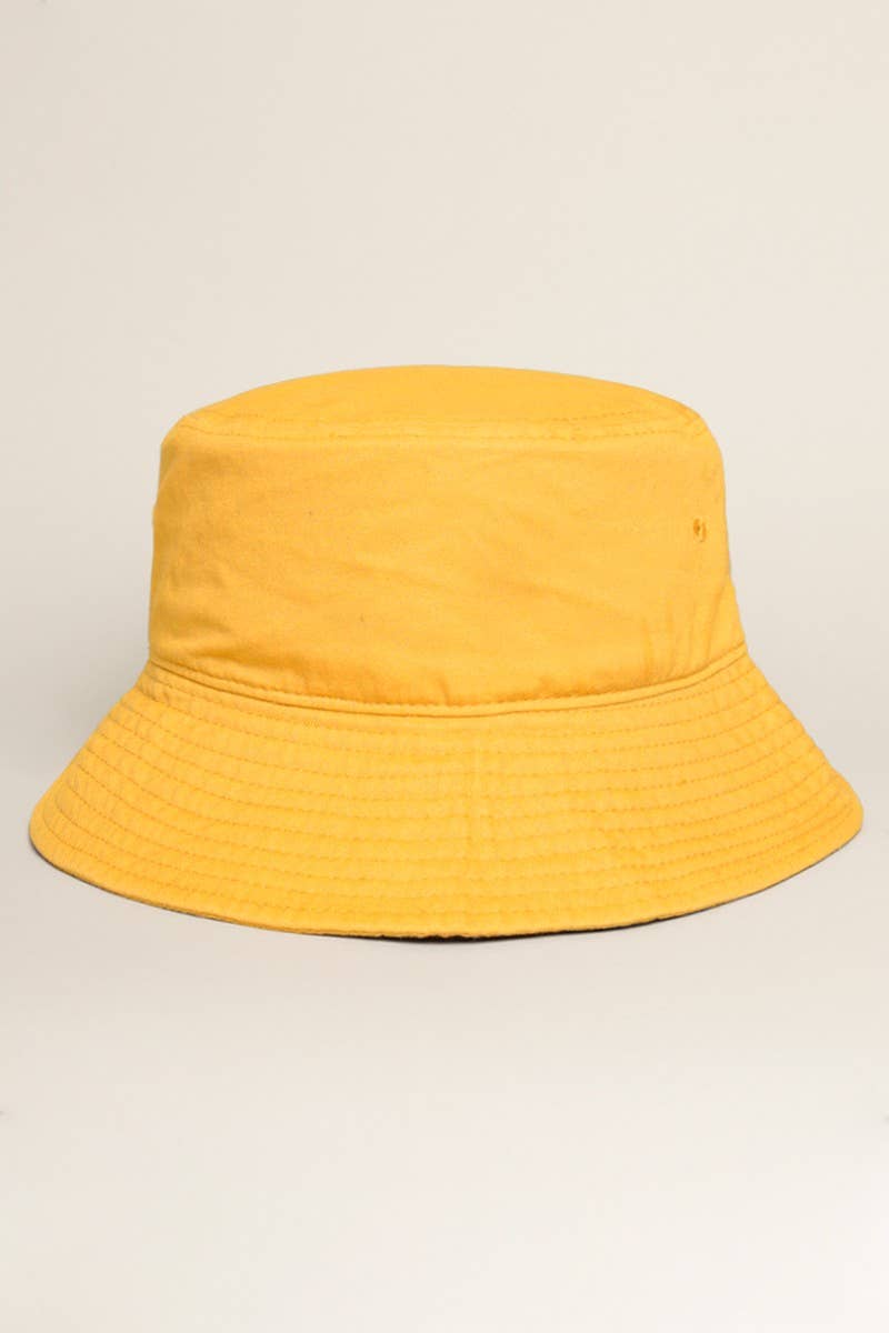 Fashion City - Wholesale Bucket Hat - Women's - Light Solid Color Cotton Bucket Fisherman Hat16