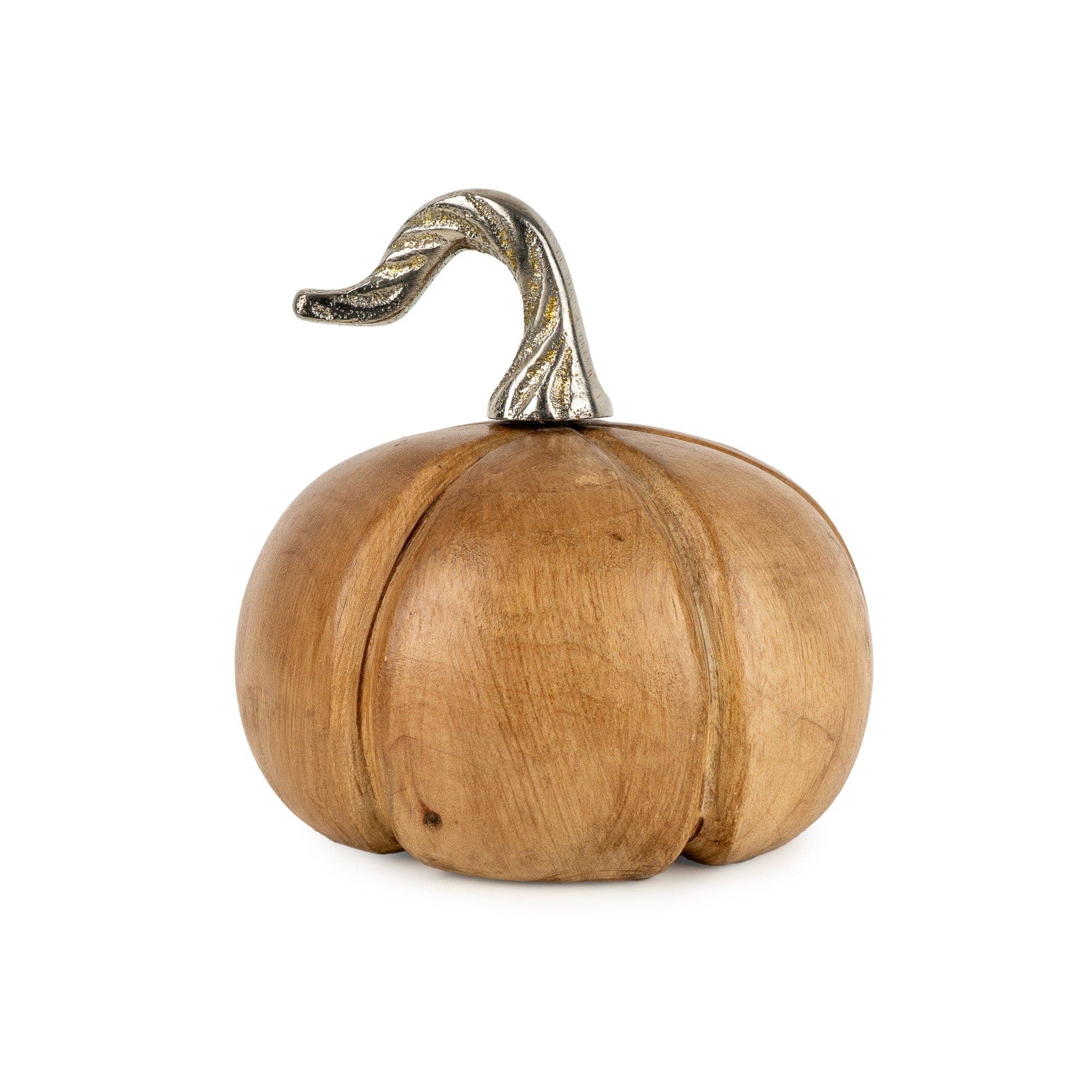 Candlelight Products Ltd – wholesale Decorative tabletop object – Small Mango Wood Pumpkin 6pk1