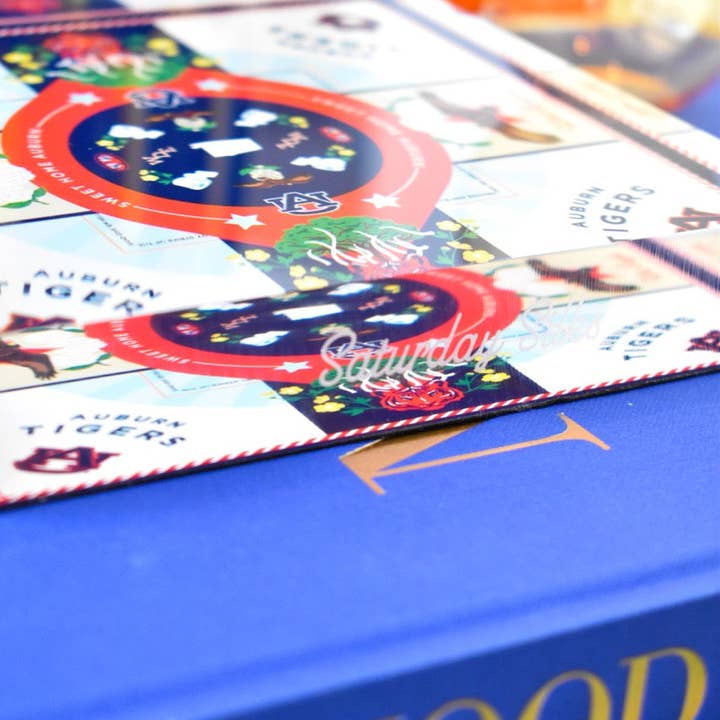 Saturday Silks - Wholesale Decorative Tabletop Object - Auburn Tigers Acrylic Block Art3