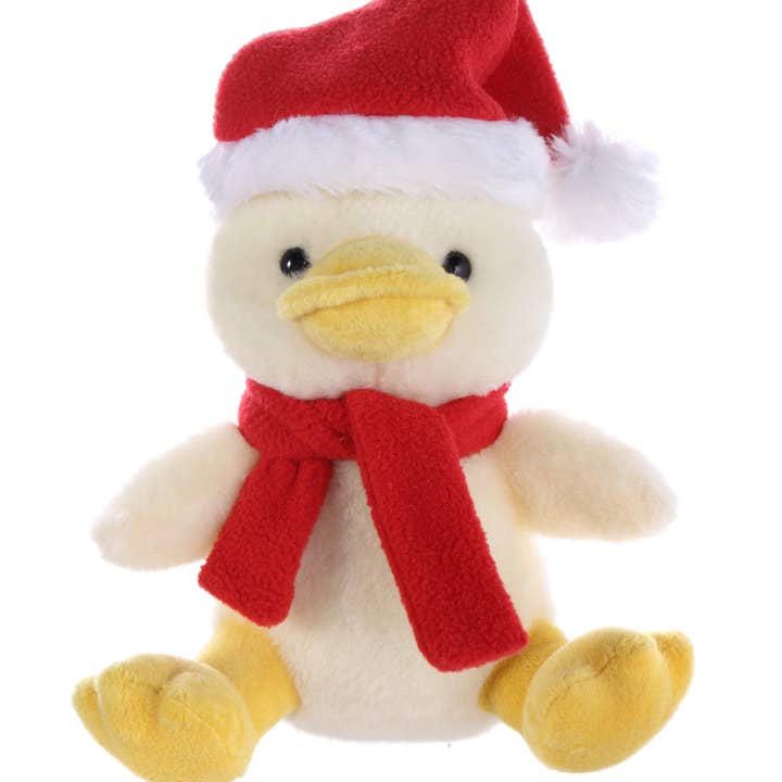 12″ Weihnachtsente Plüsch mit individuellem Schal | Feiertags-Plüschtier für den Großhandel von Plushland