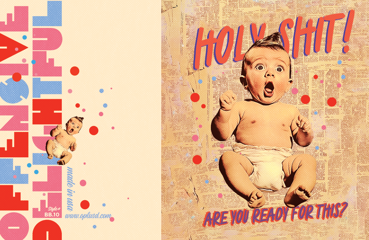 offensivedelightful - Wholesale Baby Card - HOLY SHIT! new baby card4