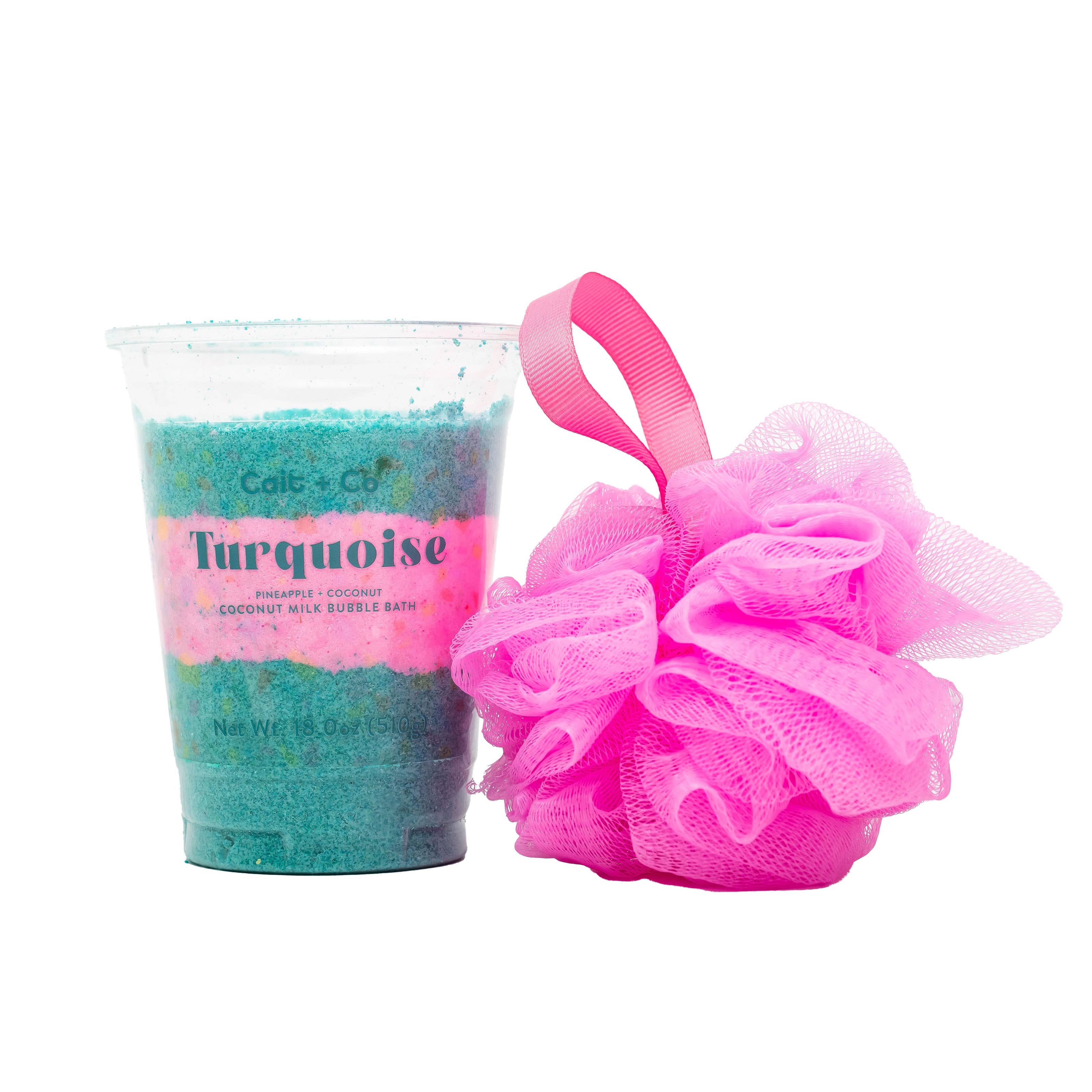 Cait + Co - Wholesale Bubble Bath - Turquoise Bubble Bath Milkshake1