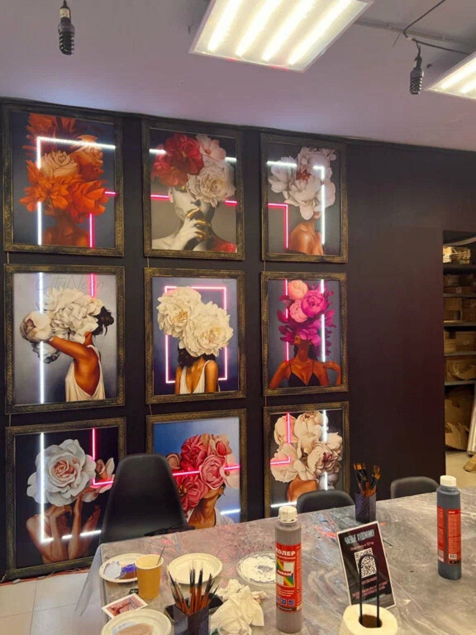 CityNeon - Wholesale Neon Sign - Neon Flower Painting Art - Flower Boutique Decor, Gallery Accent Walls, Statement Wall Arts6