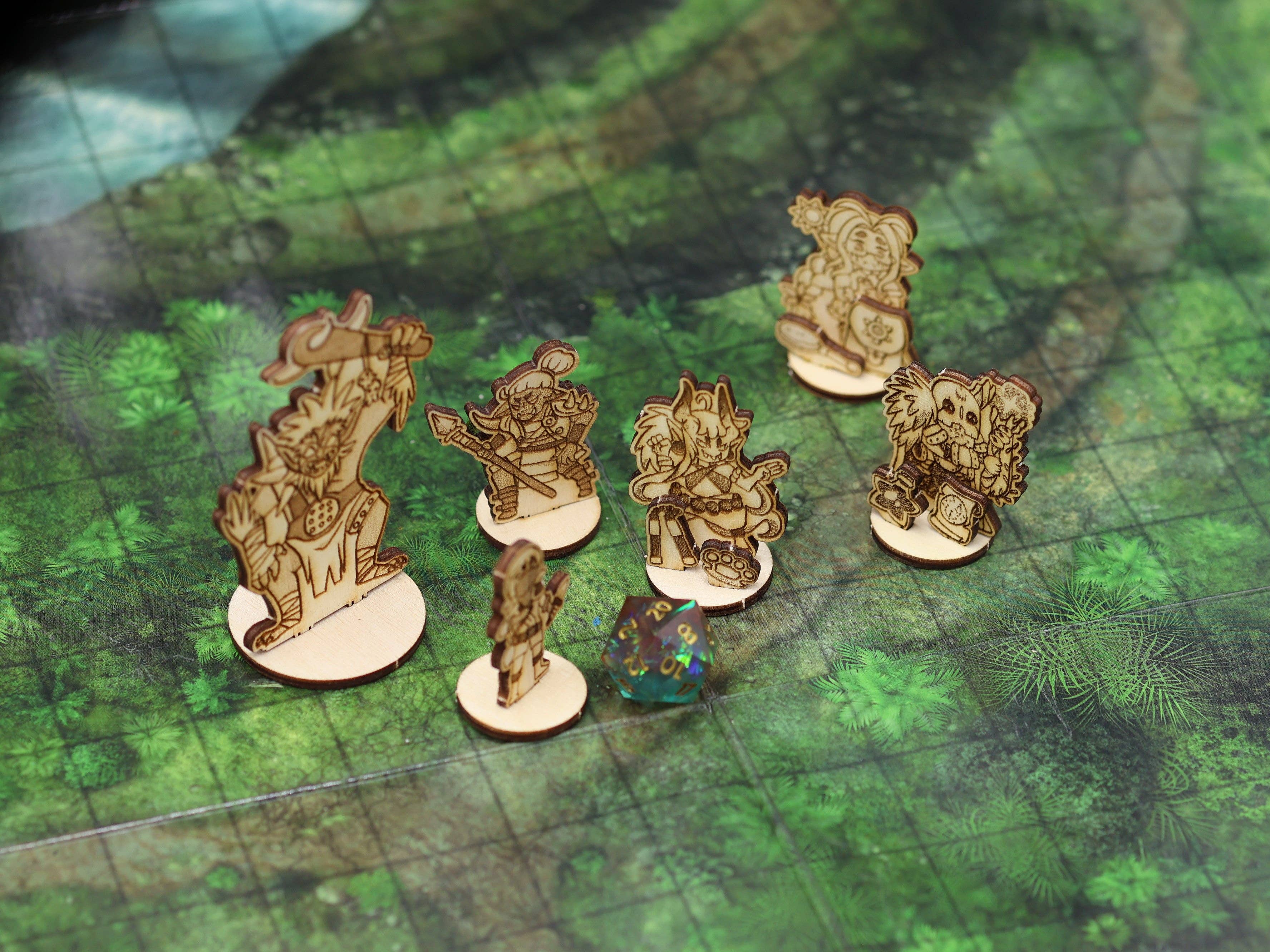 CorvidArts - Wholesale Board Game - Warrior Tabletop Miniatures (Set of 12)2