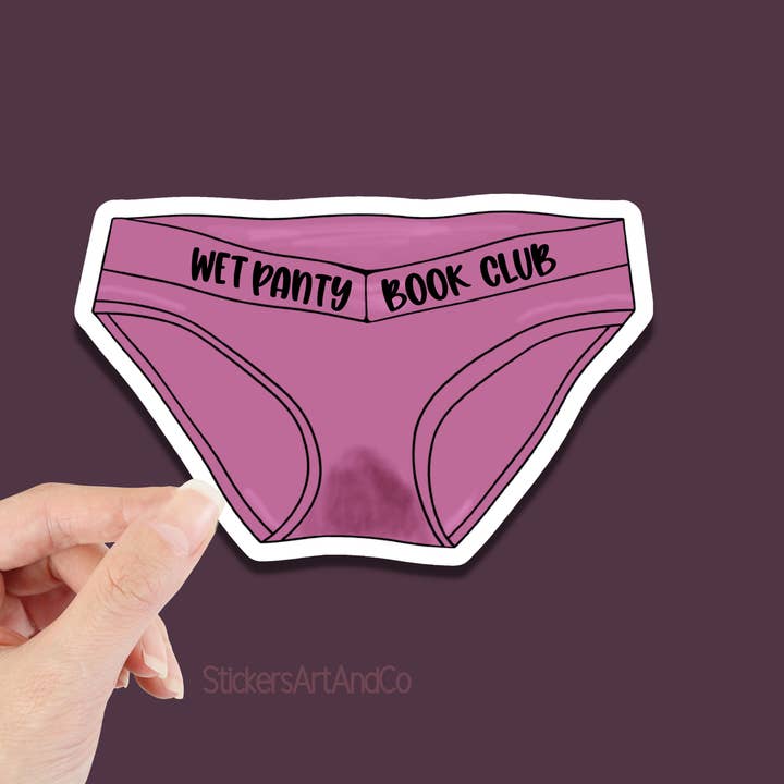 Wet Panty Book Club Sticker / Waterproof for wholesale by Stickers Art & Co