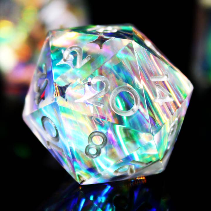 Holografisk Aurora Polyhedral Dice för wholesale av OriYumeDice