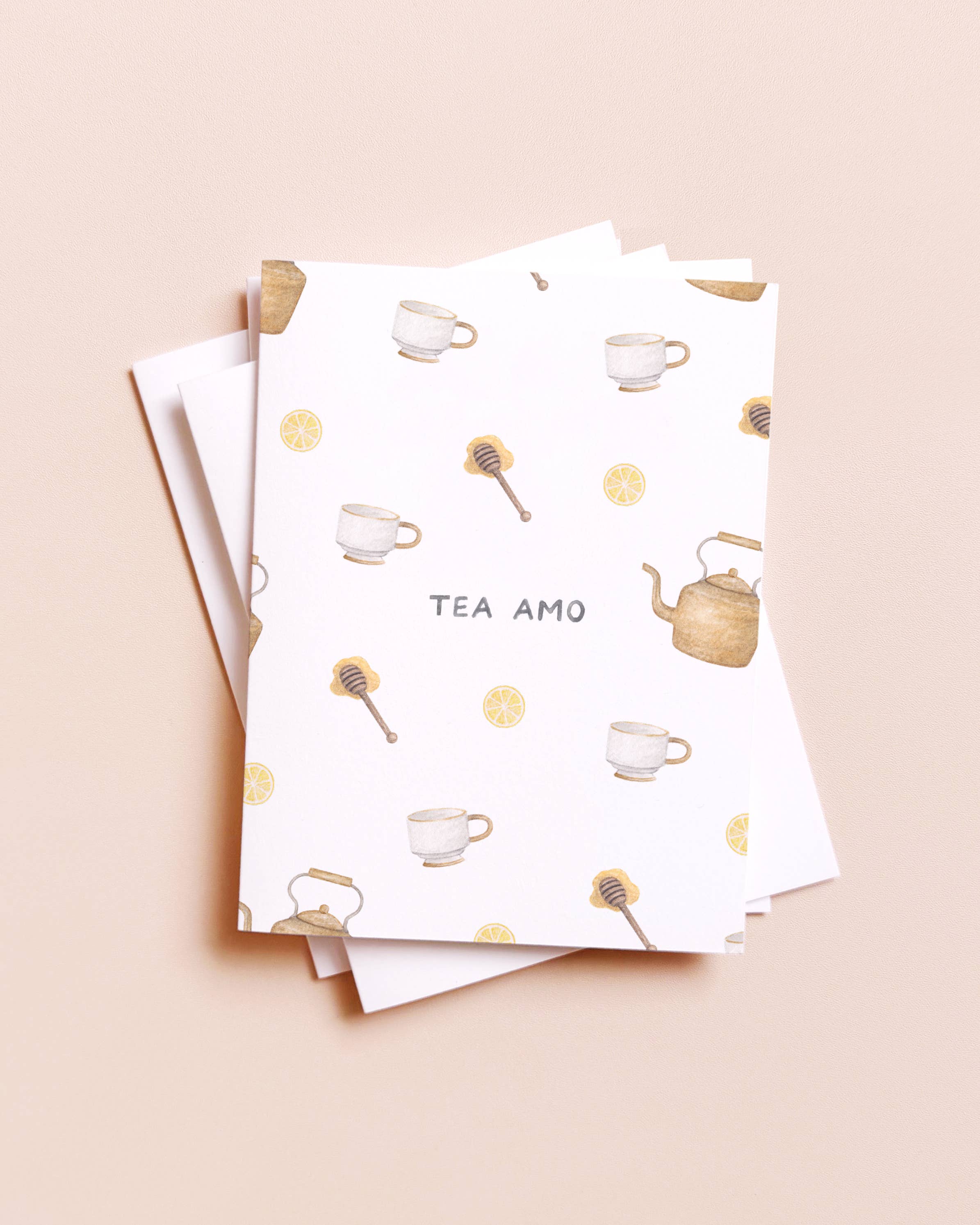 Amy Zhang - Wholesale Love Card - Tea Amo — Spanish Pun Love Card