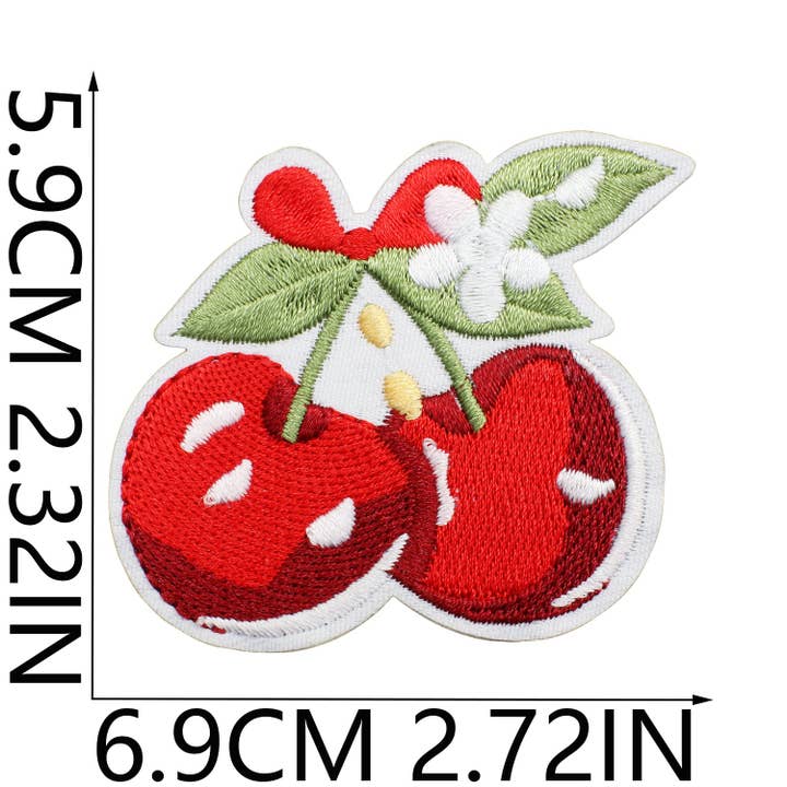 VividLux - Wholesale Patch - Cherry Series Embroidery Iron-on Patches7
