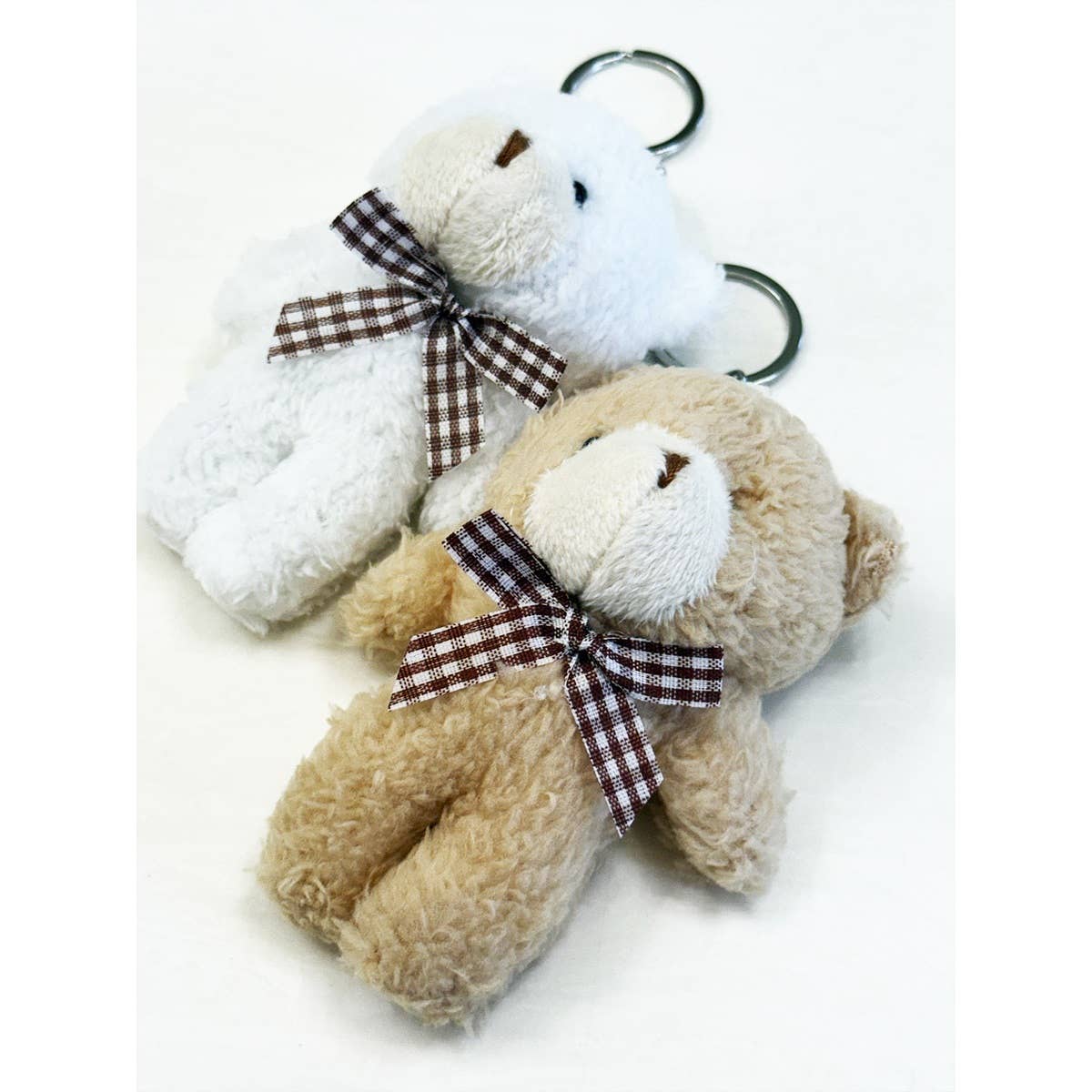 MIX COLOR Lovely Bear Plush Key Chain for wholesale on Faire3