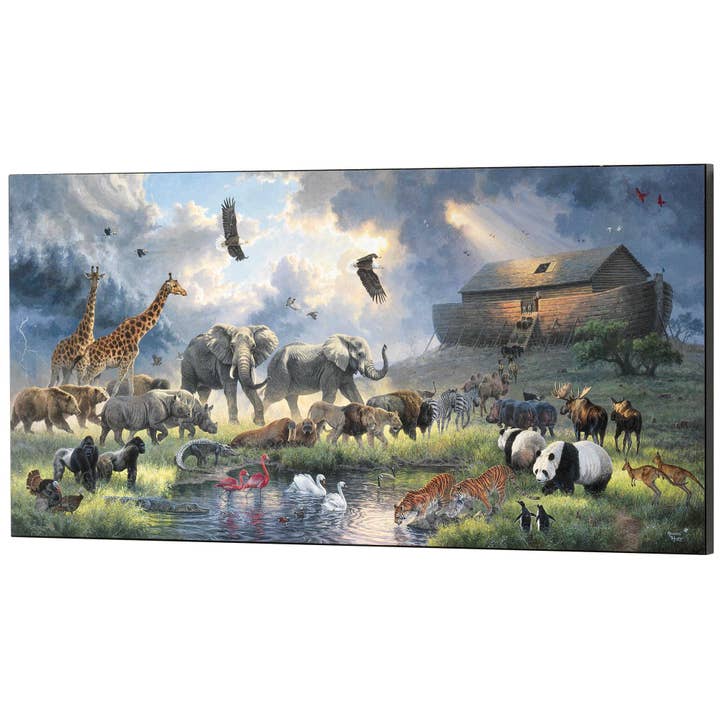 Plaque murale Arche de Noé 24x12 MDF pour la vente par Dicksons