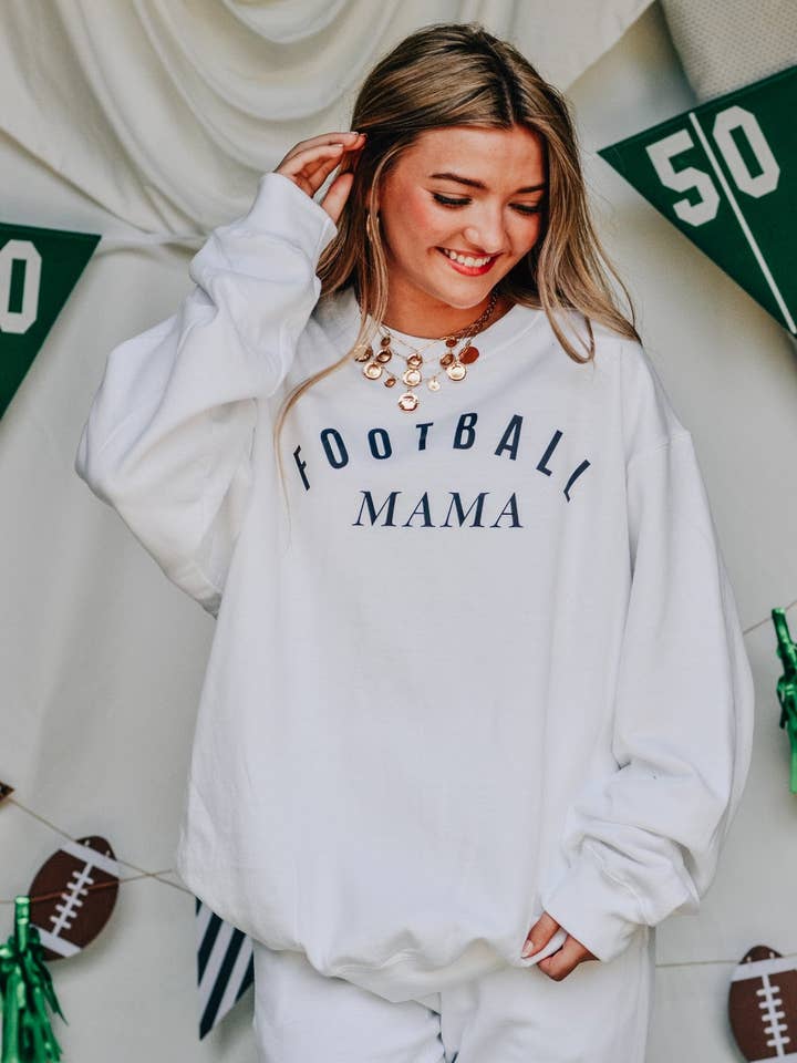 Football Mama Sweatshirt for wholesale by Southern Bliss Co.