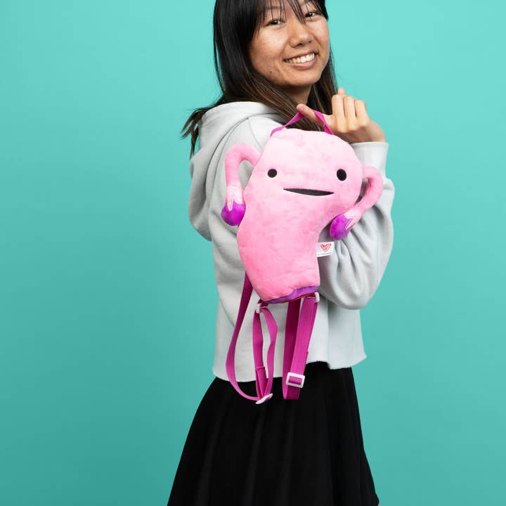 I Heart Guts | Organ Plushies Wholesale - Wholesale Backpack - Women's - Uterus Plushie Backpack2