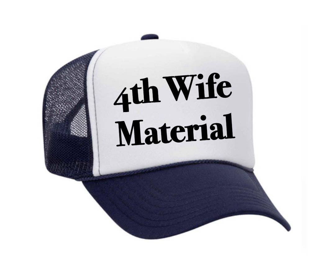 Inappropriate Trucker Hats - Venta al por mayor Gorra trucker - Mujer - Gorra de camionero 4th Wife Material4